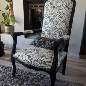 Fauteuil " noir et blanc"